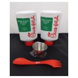 Two new bottles of Chick-fil-A sweet and spicy