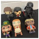 6 Funko pops