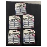 five new energizer 123 lithium batteries