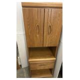 Wood Display Cabinet 60x20x16