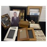 Cardboard cut out with picture frames
