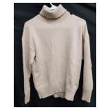New, Size extra small turtleneck tan sweater