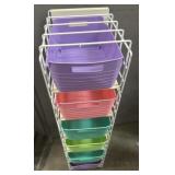 50x12x15 Wire Organizer with Colorful Tote Trays