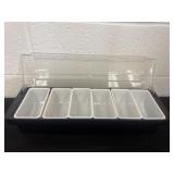 6-compartment condiment organizer,