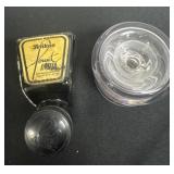 2 Antique ink well bottles