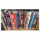 Group of DVDs