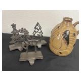 Whiskey jug with cast iron Hager