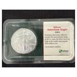 Silver American Eagle, 2004 uncirculated in