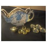 Vintage Merrimack Paper Die Cut Victorian Tea Pot