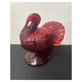 8ï¿½ Vintage 1960's L.E. Smith Ruby Red Amberina