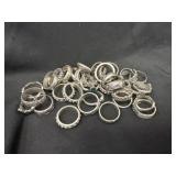 Group of Silver Rings