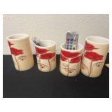 4 fake led candles with remotes