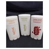 Three new Native deodorants