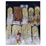 12 New hanging and key chain dream catchers