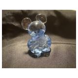 3' vintage blue glass koala figurine