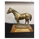 10ï¿½ quarter horse brass trophy chip on ear