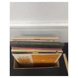 Box of vintage records