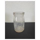 Vintage 5ï¿½ cottage cheese glass jar