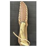 One of a kind hand fitting deer antler handle