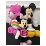 Mickey Mouse and Minnie and care bear