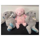 3 new  bunny plushies