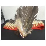 vintage Native American-style feather headdress