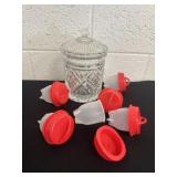 Silicone cups with candy dish