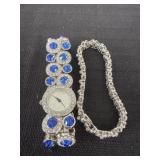 Gemstone watch and bracelet