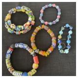 African Krobo powder glass beads Bracelets