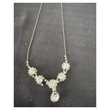 vintage-style rhinestone necklace