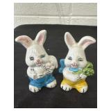 Vintage Easter Bunny Salt and Pepper Shakers