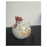 ceramic rooster  jar 6ï¿½