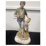 Vtg Large Ardalt Color Porcelain Figurine women w
