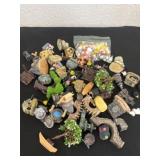 Group of mini garden figurines.