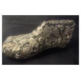 vintage Mexican folk art votive shoe form