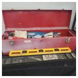Large toolbox with miscellaneous painting