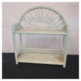 Wicker wall shelf