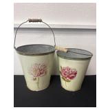 8ï¿½ and 9ï¿½ metal floral buckets