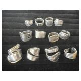 12 spoon rings