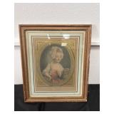 Vintage Framed Print The Milk Women 18x15.5