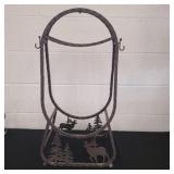 Fireplace log storage