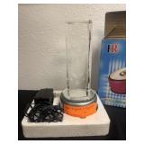 2pc crystal with lighted base