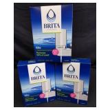 Three new boxes of Brita elite water filtration