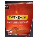 New box of twinings English breakfast pure black