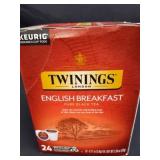New box of twinings English breakfast pure black
