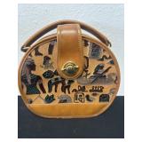 Leather  Egyptian purse 1940
