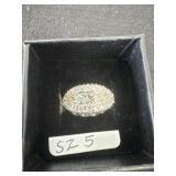 Size 5 cz ring missing stone