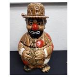 Vintage 1960s Emmett Kelly hobo clown cookie jar