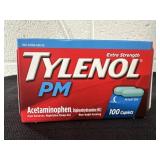 New Tylenol PM 100 Caplets Box