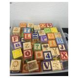 76 wooden blocks